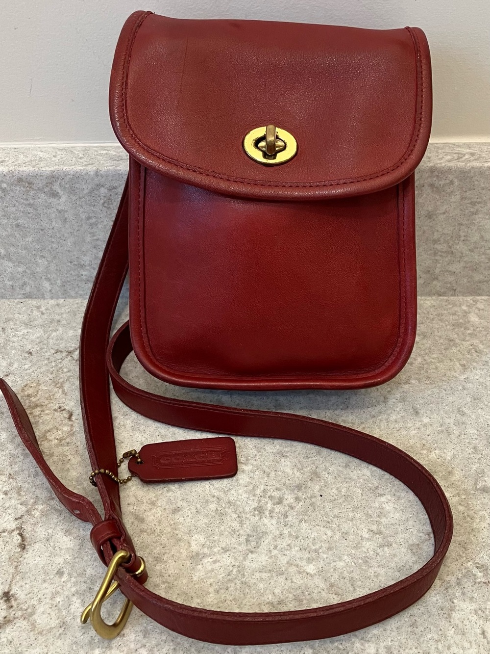 Vintage Coach Side Pack #9978 Bag